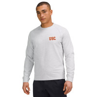 USC Trojans Men's lululemon Heather Gray City Sweat Crew Neck Sweatshirt